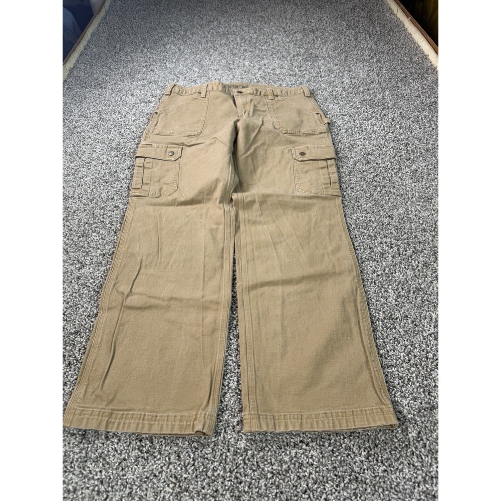 Duluth Trading Women's Curvesetter Cargo Pants Women's Size 14X31 Beige